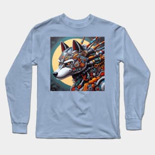 Robot Wolf Long Sleeve T-Shirt